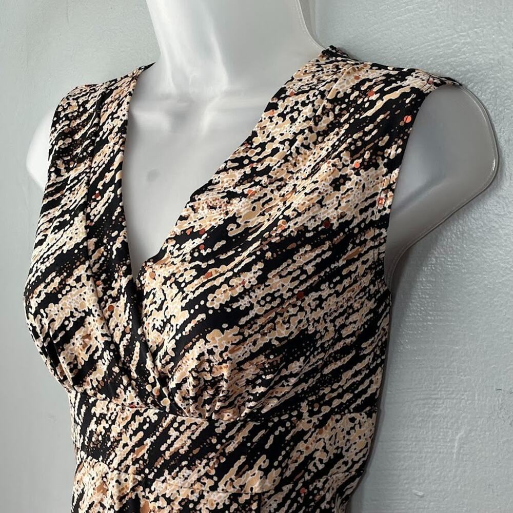 Studio 1940 Babydoll Top Size M Brown Sleeveless Y2K Goblincore Office Siren